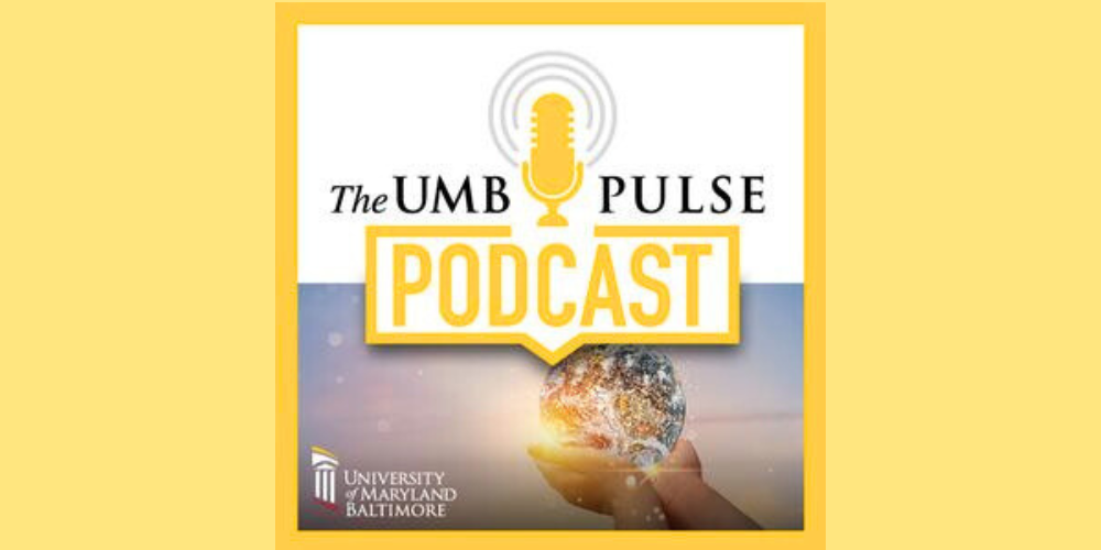 Logo for the UMB Pulse Podcast.