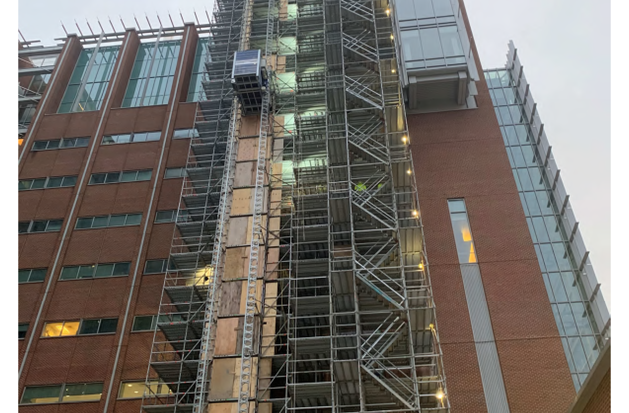 scaffolding at School of Dentistry
