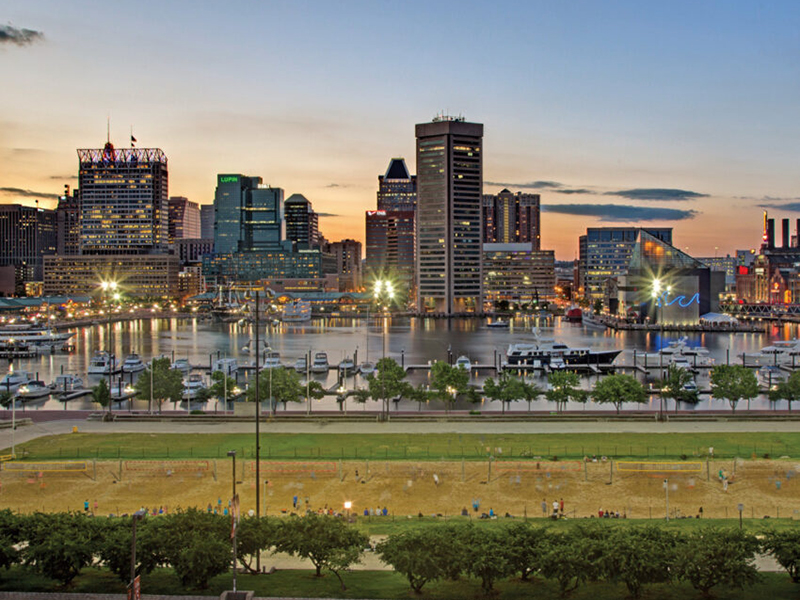 Baltimore City Skyline