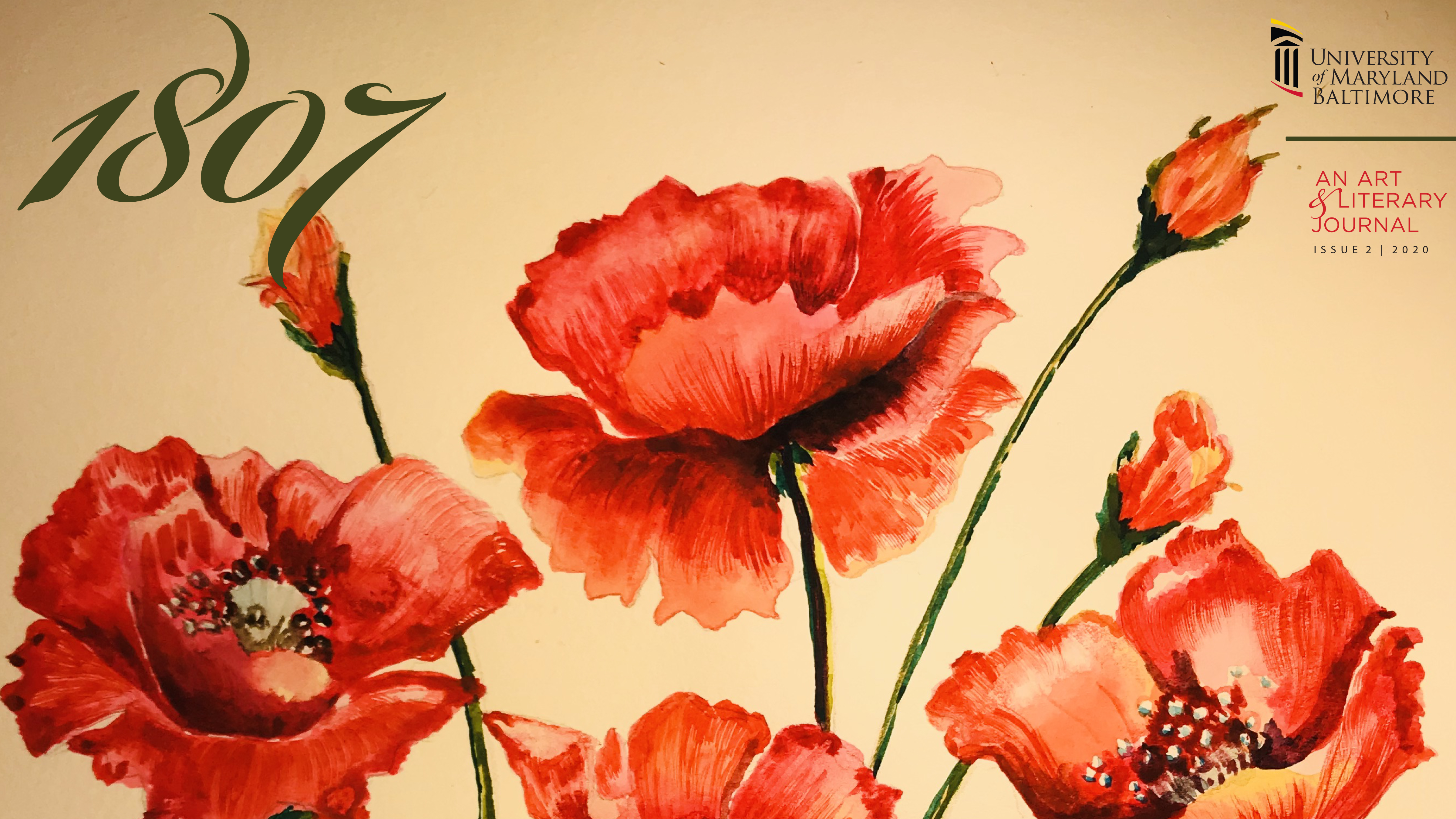 A watercolor painting of tulip flowers