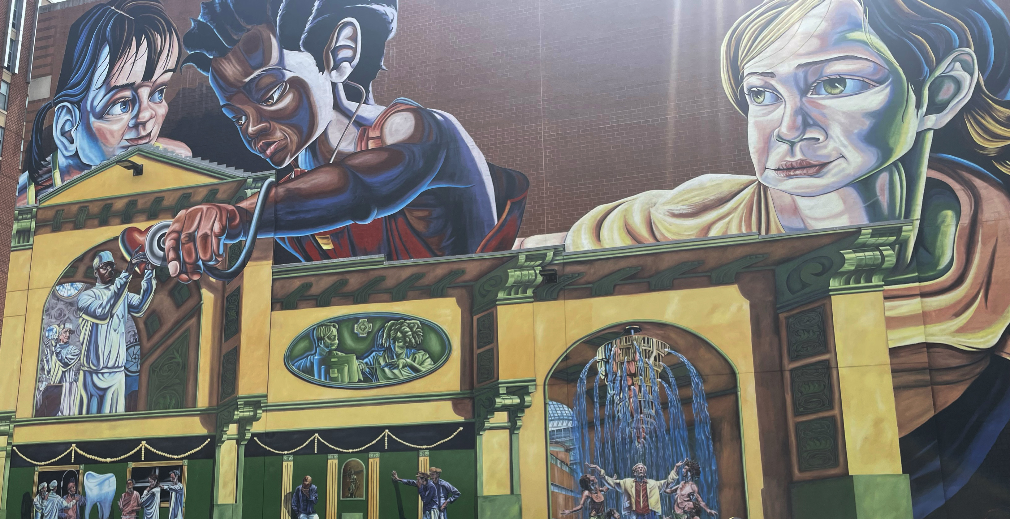 Mural painted on a wall