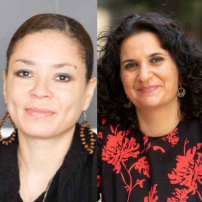 Headshots of Dr. Lynn Michalopoulos & Dr. Sarah Dababnah