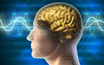Brain waves as shown in an istock illustration. 