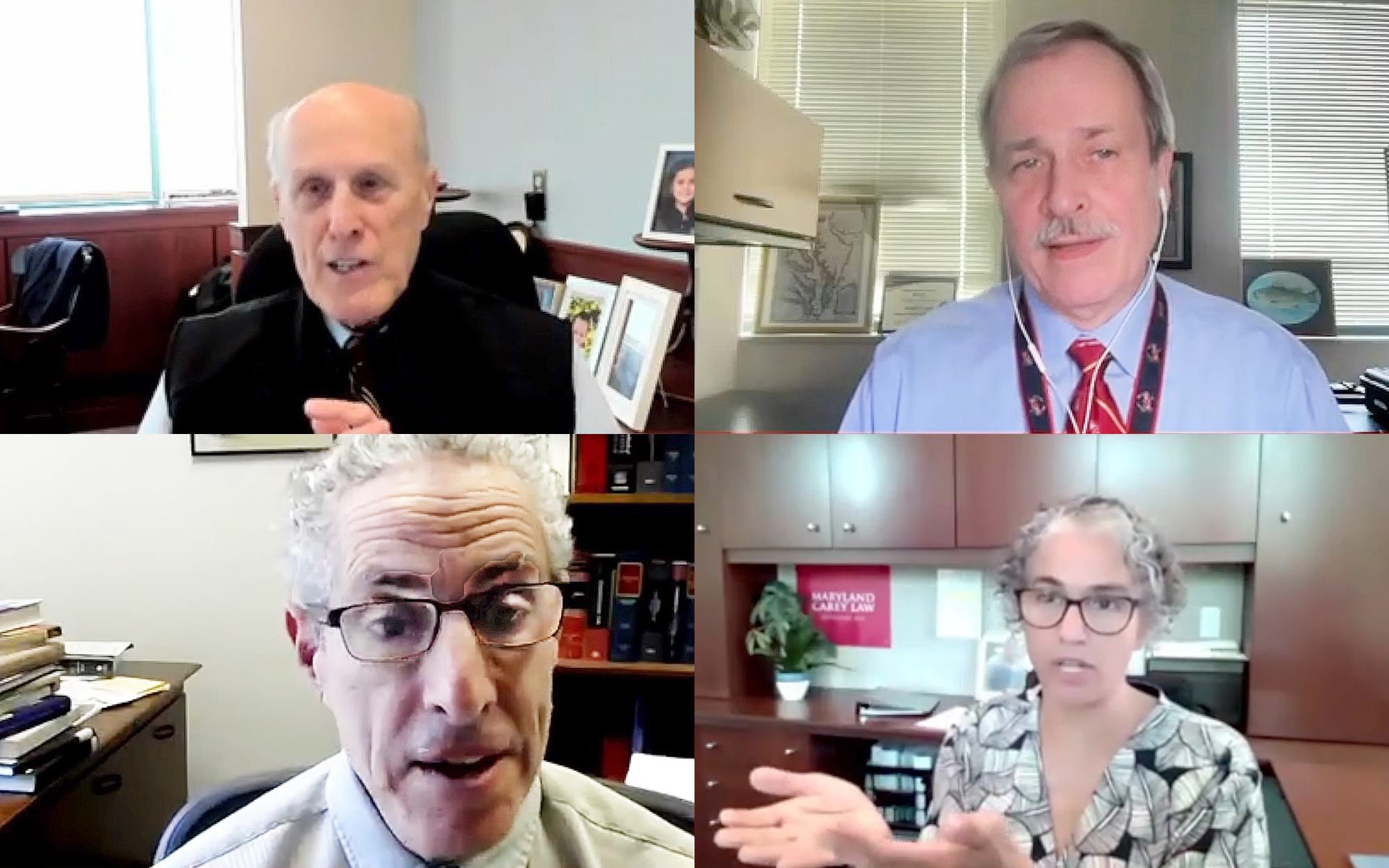 (clockwise from top left: Bruce Jarrell, Alex Likowski, Renée Hutchins Laurent, and Mark Graber