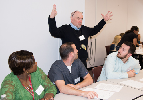 From left, Heather Congdon, Elizabeth Beeson, Del. Charles E. Sydnor III, and Deepanjali Jain.