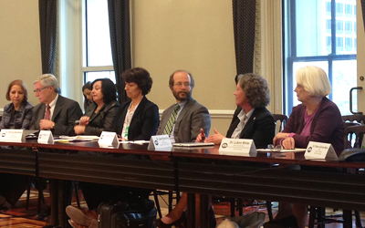 Dean Jane M. Kirschling discusses climate change at White House gathering of deans.