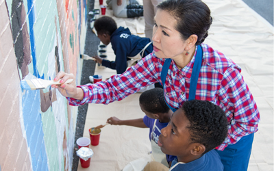 Southwest Baltimore Charter School mural