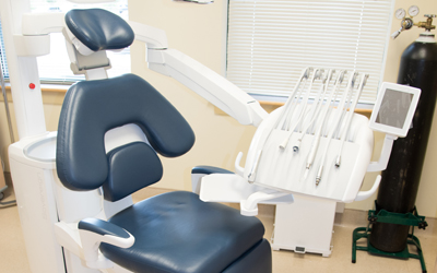 There are 26 dental chairs in the clinical teaching site in Perryville, Md., with pre-doctoral students and dental hygiene students rotating at a dental clinic now owned by West Cecil Health Center, Inc., in an innovative arrangement with the University of Maryland School of Dentistry. 