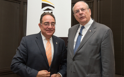 Norman Augustine with Jay A. Perman, MD