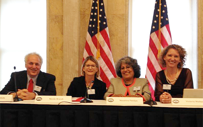 Nicole Brandt at White House summit on antibiotic resistance