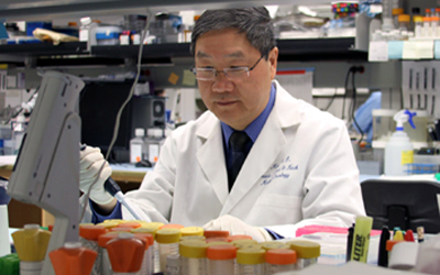 Li Mao, MD, chair of the Department of Oncology & Diagnostic Sciences at the School of Dentistry 