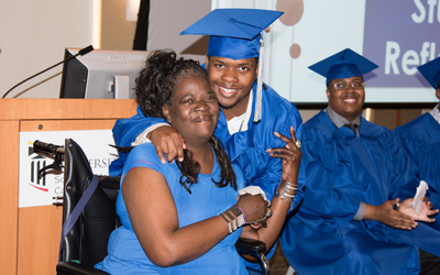 Kadijah Bey Bryan and her son, Devonte.