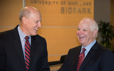 U.S. Senator Ben Cardin at the UM BioPark on Aug. 10, 2017