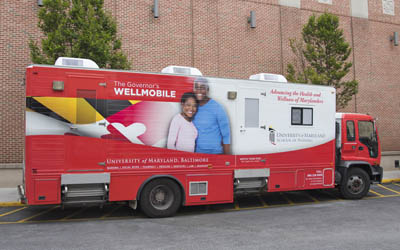 The University of Maryland, Baltimore has been awarded a $1.2M grant, a portion of which will be used to expand services of its Governor's Wellmobile, allowing health care providers to provide services to patients where they are.