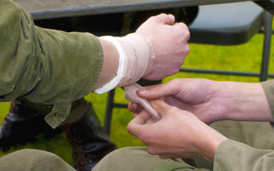military wound treatment