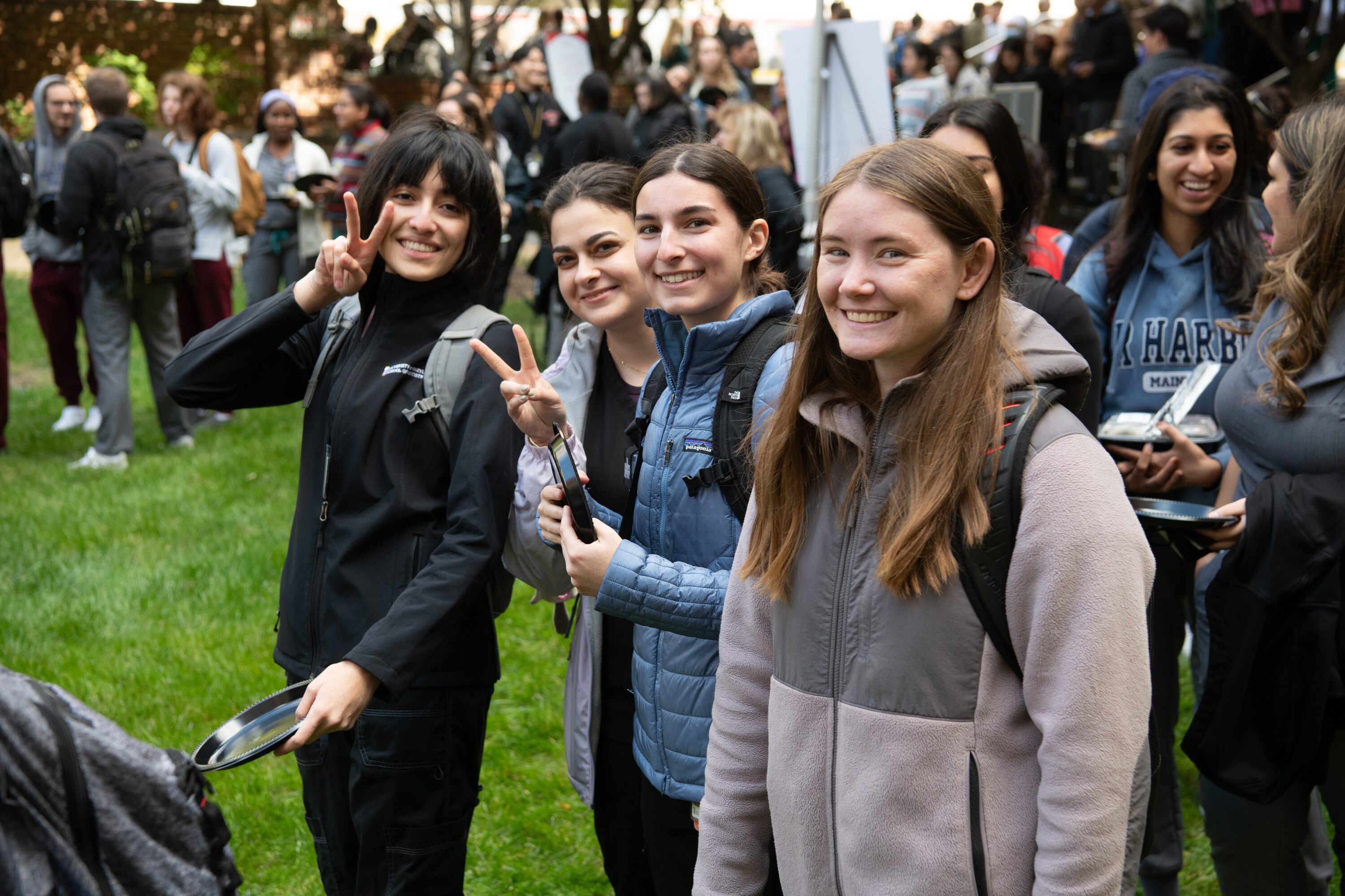 UMB Students at a social gathering on campus
