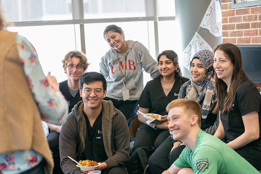 Students sitting in a group