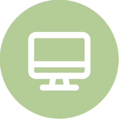 Sustainability icon for paperless processes