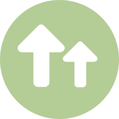 Sustainability icon for upcycling